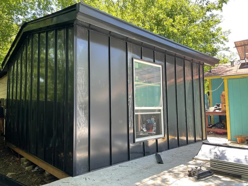 Black standing seam metal wall panels for Roof Inspection in Harrisburg